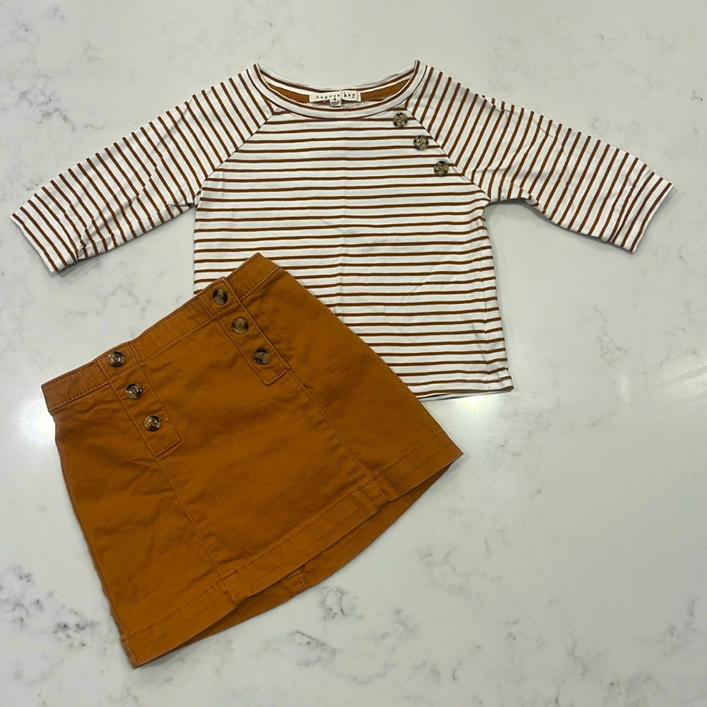 COPPER KEY | Girl’s Set - Shirt and Skirt. Size 4. BUNDLE TO SAVE!